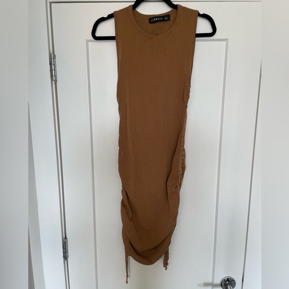 Lioness Dress, Size Large, camel color - Picture 2 of 5